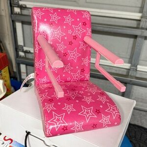 American Girl Pink Star Doll Chair